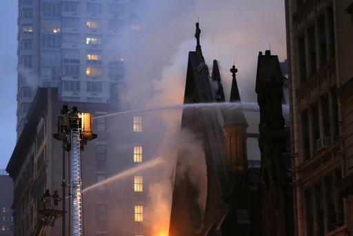Serbian Orthodox Cathedral of St Sava NYC Fire