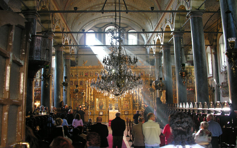 Η πατριαρχική εκκλησία του Αγίου Γεωργίου στο Φανάρι, της Κωνσταντινούπολης.